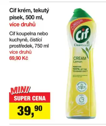 Šlak Cif krém, tekutý písek, 500 ml nabídka