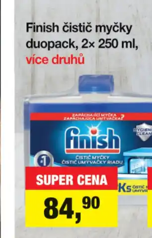 Šlak Finish čistič myčky duopack, 2x 250 ml nabídka