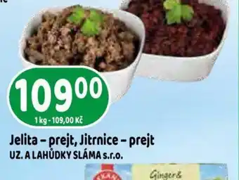 Jelita - prejt, Jitrnice - prejt