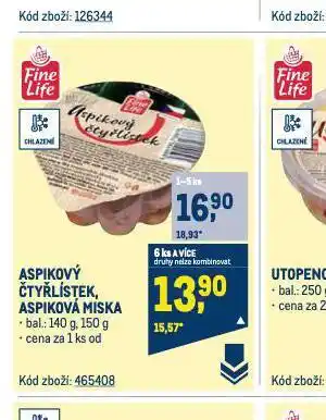 Makro Aspiková miska nabídka
