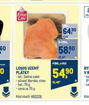 Makro Losos uzený plátky nabídka
