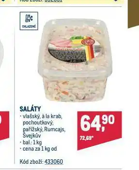 Makro Saláty nabídka