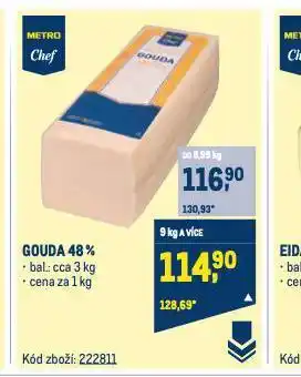 Makro Gouda 48% nabídka