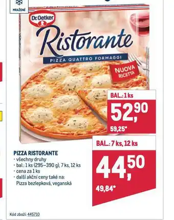Makro Pizza ristorante nabídka