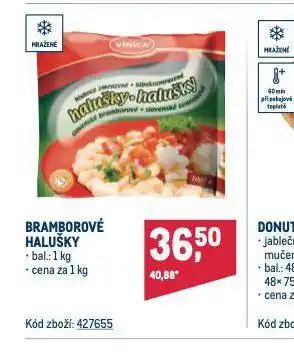 Makro Bramborové halušky nabídka