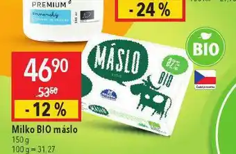 Globus Milko bio máslo nabídka
