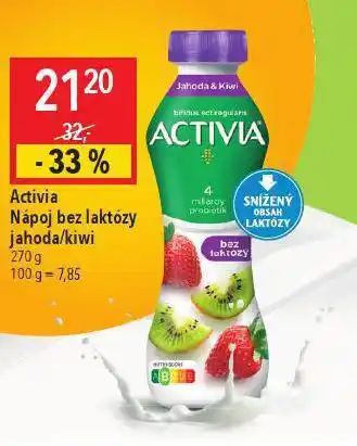 Globus Activia nápoj bez laktózy jahoda / kiwi nabídka