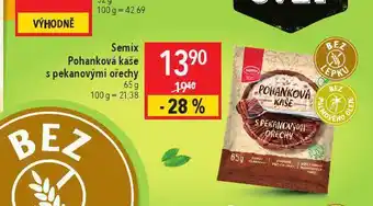 Globus Semix pohanková kaše s pekanovými ořechy nabídka