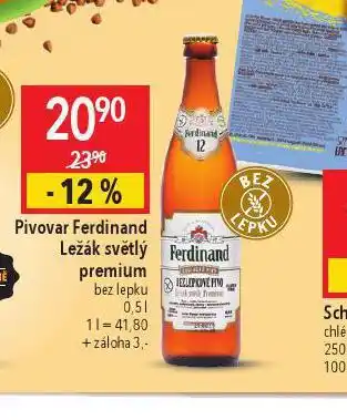 Globus Pivovar ferdinand ležák světlý premium nabídka