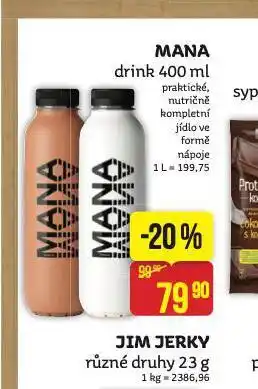 Teta Mana drink nabídka