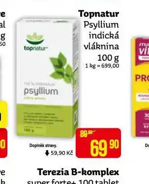 Topnatur psyllium indická vláknina