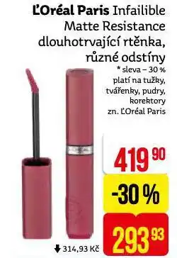 Teta Loreal paris rtěnka nabídka