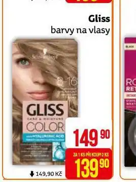 Teta Gliss barvy na vlasy nabídka