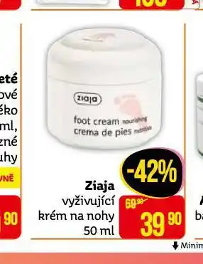 Teta Ziaja vyživující krém na nohy nabídka