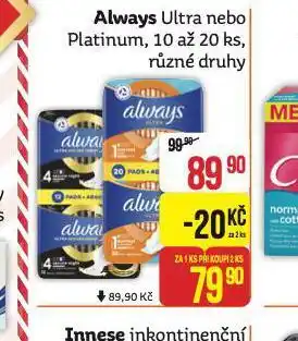 Teta Always dámské vložky nabídka