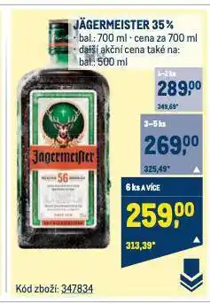 Makro Jagermeister nabídka