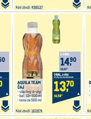 Makro Aquila čaj nabídka