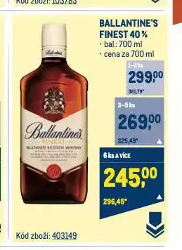 Makro Ballantine's finest nabídka
