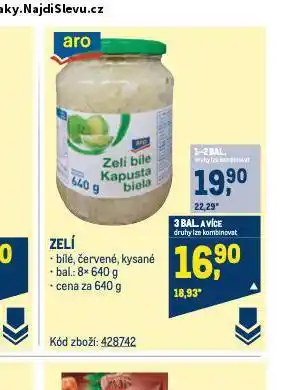 Makro Zelí nabídka