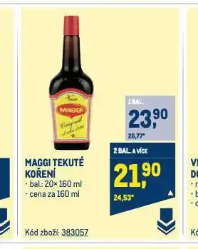 Makro Maggi tekuté koření nabídka