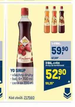 Makro Yo sirup nabídka
