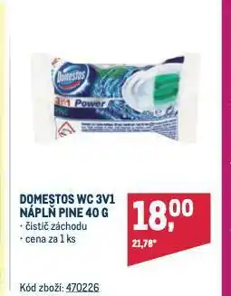 Makro Domestos wc čistič nabídka
