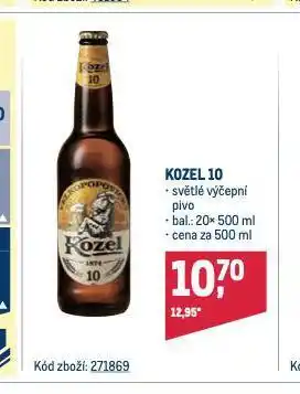 Makro Pivo velkopopovický kozel nabídka
