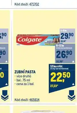 Makro Colgate zubní pasta nabídka