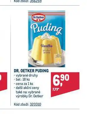 Makro Dr. oetker puding nabídka