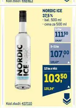 Makro Nordic ice vodka nabídka