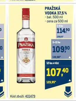Makro Pražská vodka nabídka