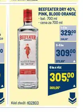 Makro Beefeater gin nabídka