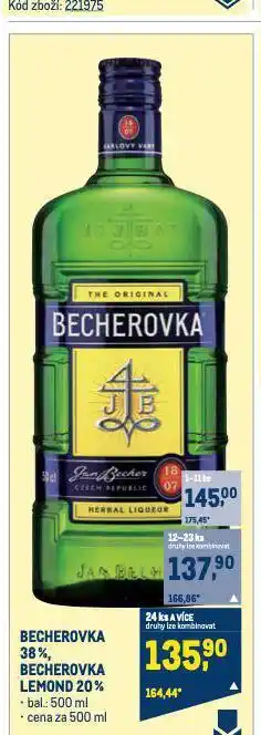Makro Becherovka nabídka