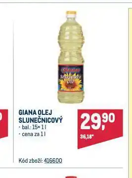 Makro Giana slunečnicový olej nabídka