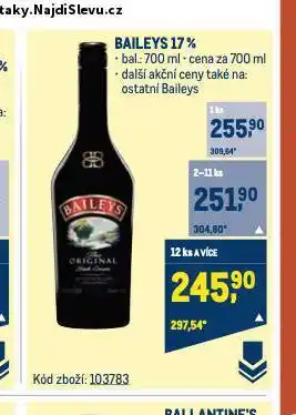Makro Baileys nabídka