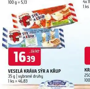 Terno Veselá kráva sýr a křup nabídka