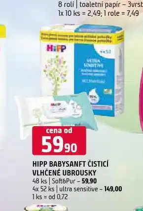Terno Hipp dětské vlhčené ubrousky nabídka