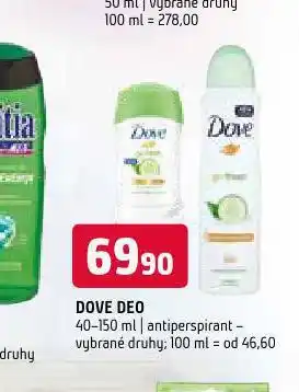 Terno Dove deo antiperspirant nabídka