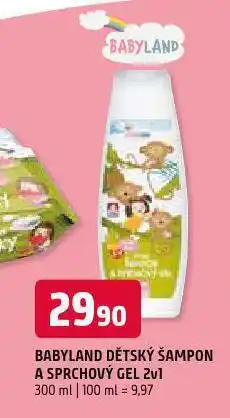 Terno Babyland dětský šampon a sprchový gel nabídka