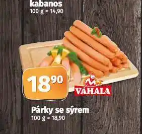 Coop Párky se sýrem nabídka