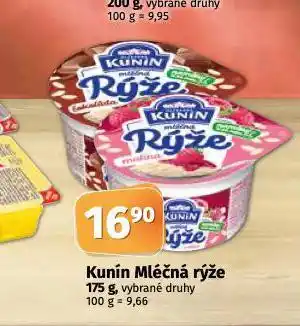 Coop Kunín mléčná rýže nabídka