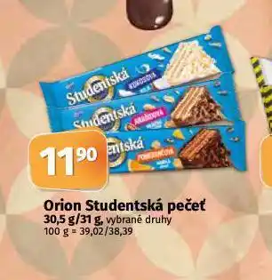 Coop Orion studentská pečeť nabídka