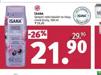 Rossmann Isana šampon, balzám nabídka