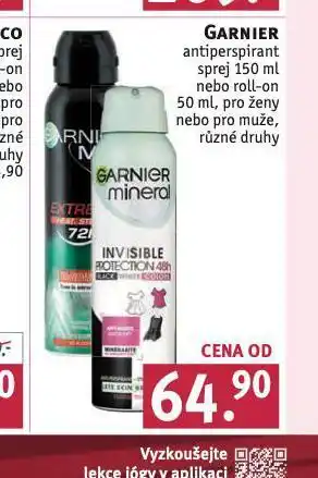 Rossmann Garnier antiperspirant nabídka