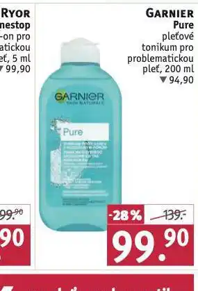 Rossmann Garnier pure pleťové tonikum nabídka
