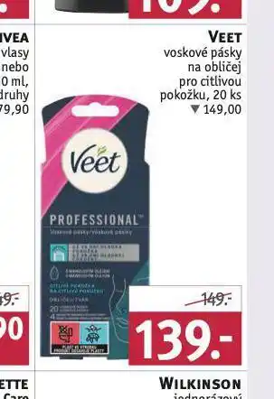Rossmann Veet voskové pásky na obličej nabídka