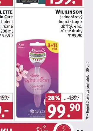 Rossmann Wilkinson jednorázový holicí strojek nabídka