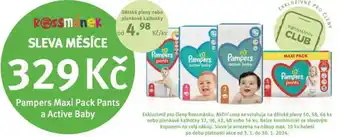 Rossmann Pampers dětské plenky nabídka
