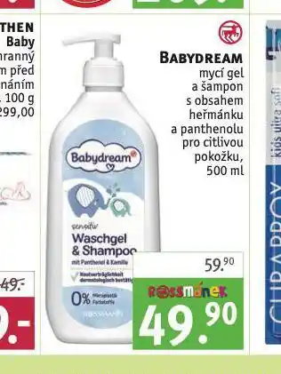 Rossmann Babydream mycí gel nabídka