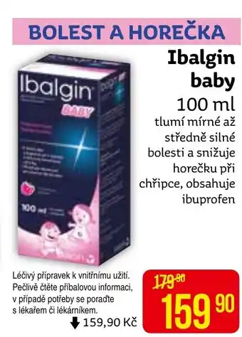 Teta Ibalgin baby 100 ml nabídka